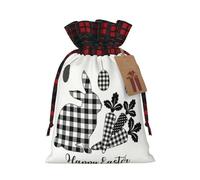 Happy Easter Print Christmas Candy Bags,Vacances Party Color-Blocked Drawstring Bags,Drawstring Snack Bags