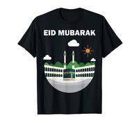 Happy Eid Mubarak 2021 Al-Fitr Al-Adha Hajj Mabroor Kaaba T-Shirt