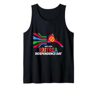 Happy Erythrée Jour de l'Indépendance Amour Érythrée avec carte drapeau Débardeur