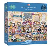 Happy Ever After de Gibsons Games - Puzzle de 1000 Pièces pour Adultes | Chat par Linda Jane Smith | Durable | Planche 100% Recyclée de Qualité Supérieure