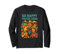 Happy Face So Happy Youre Here Cute Women Back to School Manche Longue