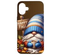 Happy Fall Coffee GNOME with Hot Cocoa Mug and Autumn Vibes Coque pour iPhone 16 Plus