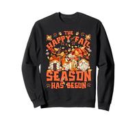 Happy Fall GNOME for Women with Pumpkin Spice Autumn Vibes Sweatshirt