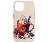 Happy Fall Hot Cocoa Mug Graphic for Women with Autumn Vibes Coque pour iPhone 14