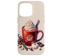 Happy Fall Hot Cocoa Mug Graphic for Women with Autumn Vibes Coque pour iPhone 14 Pro Max