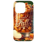 Happy Fall Hot Tea Graphic for Women Toffee Hot Chocolate Coque pour iPhone 15 Pro