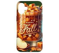Happy Fall Hot Tea Graphic for Women Toffee Hot Chocolate Coque pour iPhone 16 Plus