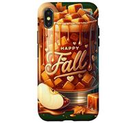 Happy Fall Hot Tea Graphic for Women Toffee Hot Chocolate Coque pour iPhone X/XS