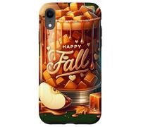 Happy Fall Hot Tea Graphic for Women Toffee Hot Chocolate Coque pour iPhone XR