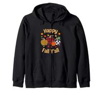 Happy Fall Y'all Chemise Feuilles Automne Citrouille Femmes Sweat à Capuche