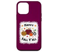 Happy Fall Y'all Citrouille blanchie Thanksgiving Halloween Coque pour iPhone 12 Mini