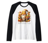 Happy Fall Yall Cozy Autumn Stuff with Fall Pumpkin GNOME Manche Raglan