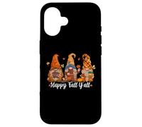 Happy Fall Y'all Gnomes - Épice Citrouille d'automne Thanksgiving Coque pour iPhone 16