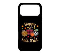 Happy Fall Y'all Léopard Citrouille Saison Automne Femmes Filles Coque pour iPhone 17 Pro Max