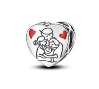Happy Family Beads Charm, accessoire de bracelet à breloques en argent sterling 925, compatible avec le collier bracelet pandora, cadeau pour femme