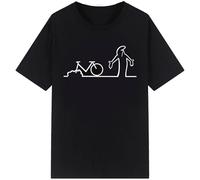 Happy-Fashion-T-Shirts-La-Linea-The-Line-Osvaldo-Cavandoli-TV-Men-Women-Style-Streetwear-Tee Black XXL