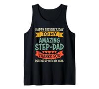 Happy Father's Day to My Amazing Step Dad Funny for Daddy Débardeur