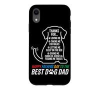 Happy Fathers Day to The Best Dog Dad Amoureux des Chiens Coque pour iPhone XR