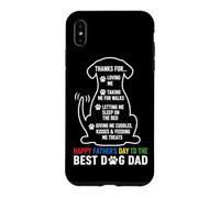 Happy Fathers Day to The Best Dog Dad Amoureux des Chiens Coque pour iPhone XS Max