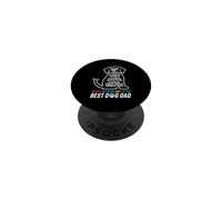 Happy Fathers Day to The Best Dog Dad Amoureux des Chiens PopSockets PopGrip Adhésif