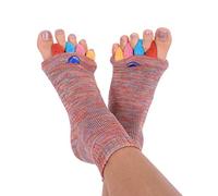 Happy Feet Chaussettes originales d'alignement des pieds avec Séparateur d'orteils MULTICOLORE S