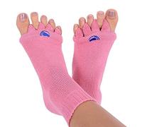 Happy Feet Chaussettes originales d'alignement des pieds avec Séparateur d'orteils ROSE L