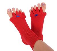 Happy Feet Chaussettes originales d'alignement des pieds avec Séparateur d'orteils ROUGE M