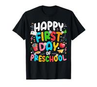 Happy First Day of Preschool Groovy Enseignant préscolaire T-Shirt