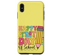 Happy First Day of School - Crayon Mignon pour la rentrée Scolaire Coque pour iPhone XS Max