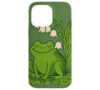 Happy Frog Nature Story Muguet Printemps Coque pour iPhone 14 Pro Max