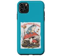 Happy Frog on Champignon Cottagecore Cute Toadstool Art Coque pour iPhone 11 Pro Max