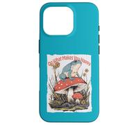 Happy Frog on Champignon Cottagecore Cute Toadstool Art Coque pour iPhone 16 Pro