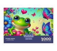 Happy Frog on Lily Pad Under Sunny Sky Papier De Haute Qualité Jeu D’intérieur Idéal, Beau Cadeau pour La Famille, Les Amis Et Les Collègues 70x50cm/1000pcs