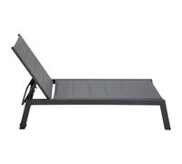 Bain De Soleil Barbados En Textilène Gris - Aluminium Gris Anthracite Gris