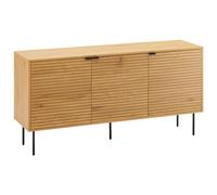 Happy Garden Buffet en Bois STINNA, 3 Portes, Meuble intérieur avec 3 étagères, Style scandinave, supportant jusqu'à 100kg