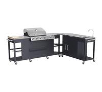 Happy Garden Cuisine d'angle d'extérieur Texas - 4+1 Brûleurs 17,2 KW