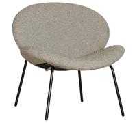 Happy Garden Fauteuil en Tissu Vert chiné Sacha - Chaise d'appoint 1 Place - Assise rembourrée - Structure Acier