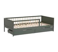 Lit Pour Enfant 190x90cm Vert Avec Tiroirs Adam Vert