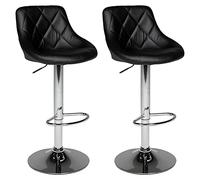 Lot De 2 Tabourets De Bar Noir Jasper Noir