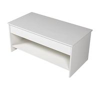 Table Basse Avec Plateau Relevable Blanche Hedda Blanc