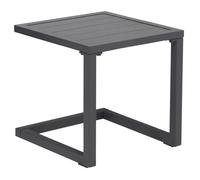 Table D'appoint Barbados En Aluminium Gris Anthracite Gris