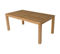 Happy Garden Table rectangulaire d'extérieur 180 cm en Teck Java. Table de Jardin en Bois 180 x 100 cm - 6 Places.