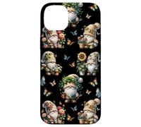 Happy Gardening Gnomes With Cute Butterflies For Summer Coque pour iPhone 14 Plus