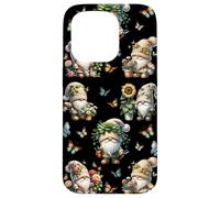 Happy Gardening Gnomes With Cute Butterflies For Summer Coque pour iPhone 15 Pro