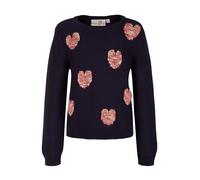 happy girls Pull-over bleu marine / mélange de couleurs, Taille 116