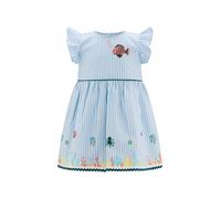 happy girls Robe bleu clair / blanc, Taille 98
