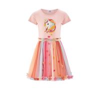 happy girls Robe bleu clair / or / abricot / rose ancienne, Taille 92