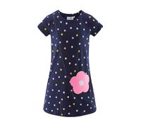 happy girls Robe bleu marine / bleu clair / jaune / rose, Taille 110