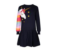 happy girls Robe bleu marine / mélange de couleurs, Taille 122