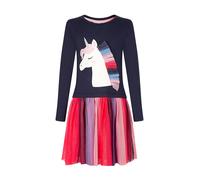 happy girls Robe bleu marine / mélange de couleurs, Taille 134